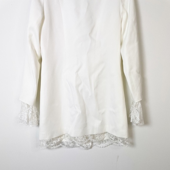 New Rime Arodaky Lui Lace-Trimmed Crepe Mini Dress - Picture 9 of 10